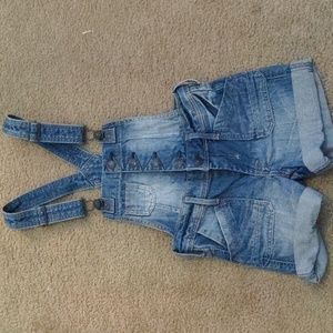 Designer Denim shortalls &Now size 6-7yr